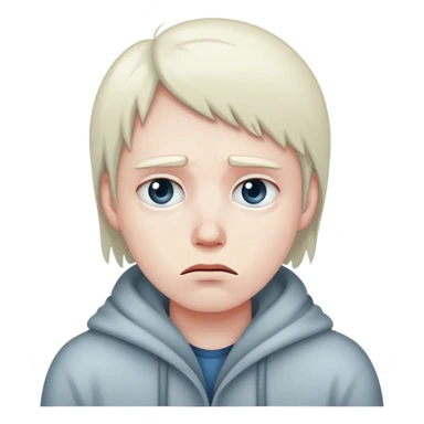 cold sad face  sticker