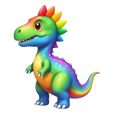 rainbow dinosaur  sticker