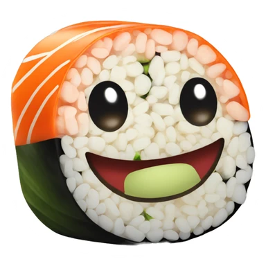 Sushi roll sticker
