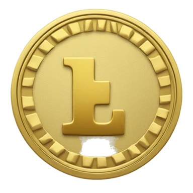 small i letter gold coin sticker