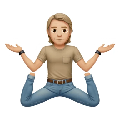 Frank Gallagher from American shameless doing the splits sticker