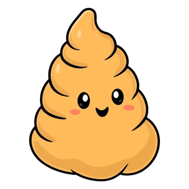 Barcelona poop cartoon sticker sticker