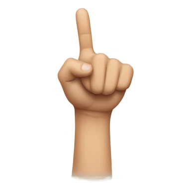 Thumbs up back on hand forwards sticker