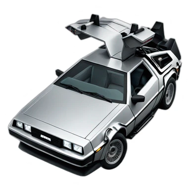 Back to the futur delorean sticker