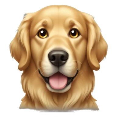 A full body dog golden retriever  sticker