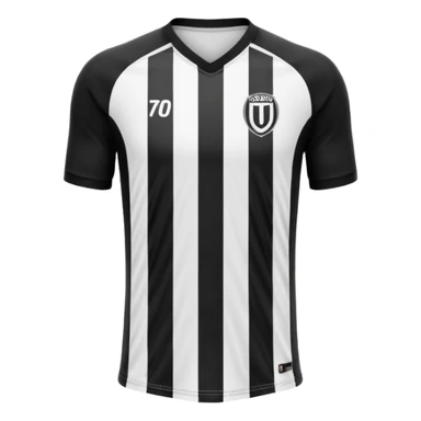 maillot football rayures noir sans numéro ni logo sticker