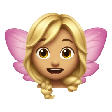 Fairy sticks out tongue sticker