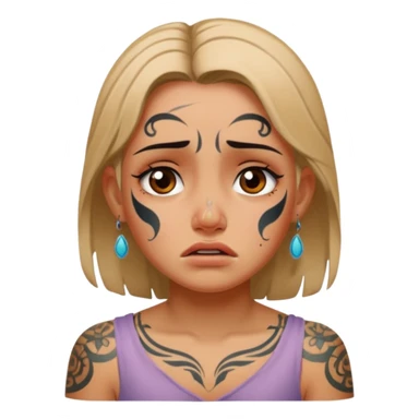 babylon ancient cry girl with tatooed sticker