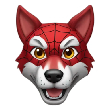 red wolves spiderman sticker