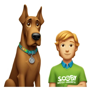 Shaggy and Scooby-Doo and the Mystery Machine sticker