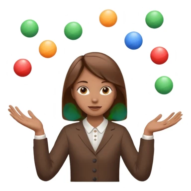 person mimicking juggling but without the balls sticker