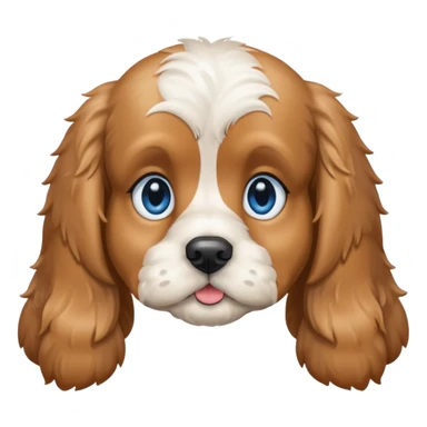 Light Cocker spaniel with blue eyes sticker