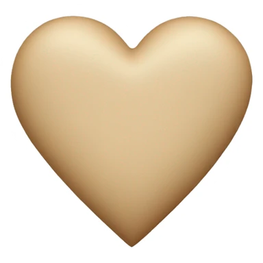 beige heart sticker