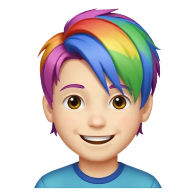 Gay raindow boy sticker