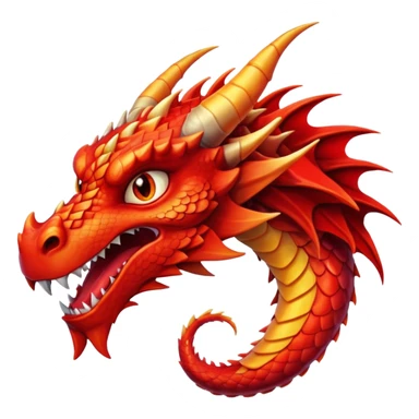 Angry dragon sticker