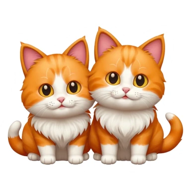 cats playing sticker