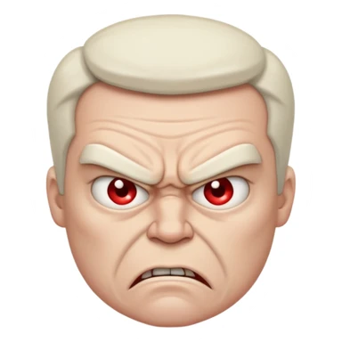 Angy humen  also looking sad whail also looking super mad sticker