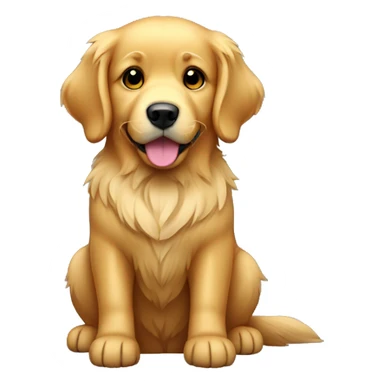 golden retriever full body sticker