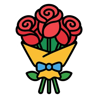 bouquet of roses sticker
