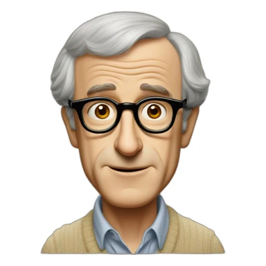 woody allen sticker