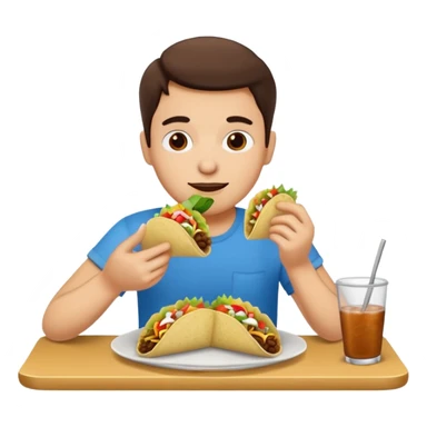 Eating tacos  sticker