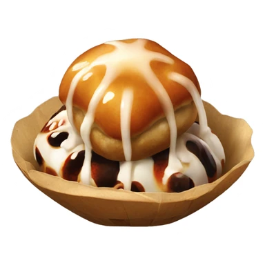 realistic takoyaki still life  sticker