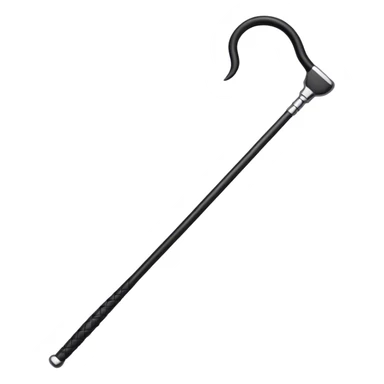 Black riding crop sticker