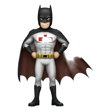 batman wearing england pants sticker