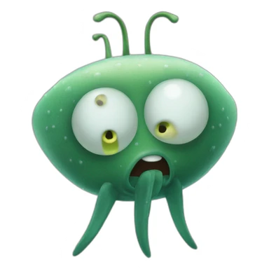 plankton from spongebob sticker