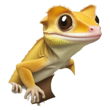 crested gecko clover sticker