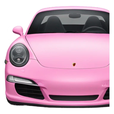 pink porsche logo  sticker