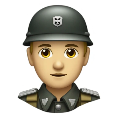 German SS soldier from 1940 sticker