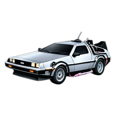 back to the future car sticker