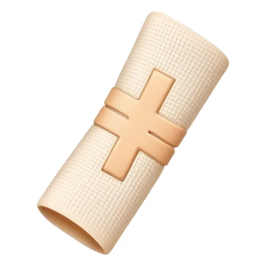 medical bandages in shape of checkmark (not cross) sticker