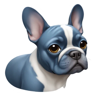 Blue french bulldog sticker