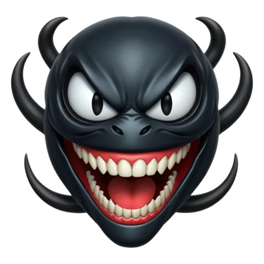 Venom symbiote smiling sticker