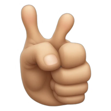 Alien thumb Up realistic sticker