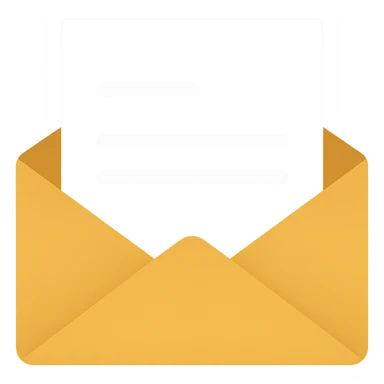 a letter being placed inside an envelope, colorful flat icon style sticker