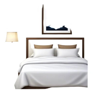 A dimly lit white bedroom. The bed is neatly made, and a glass of water sits beside a book on a cozy nightstand. Soft lighting signals a peaceful wind-down, representing the calm and control that comes from reclaiming your evenings. sticker