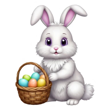 Easter bunny sticker