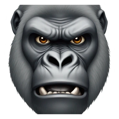 Angry gorilla sticker
