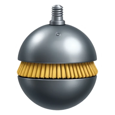 Wire ball brush  sticker