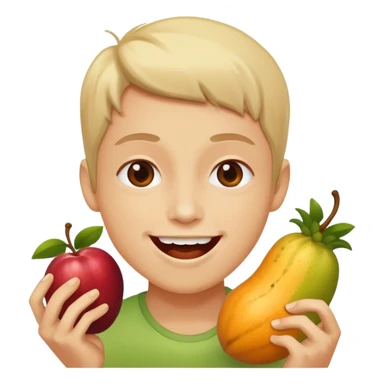 eating fruits sticker