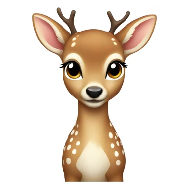 Baby deer for christmas sticker