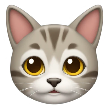 gato navideño pensando sonriendo sticker