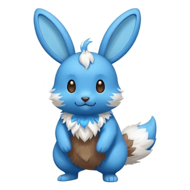 Minun-Bunnelby-fusion, full body sticker