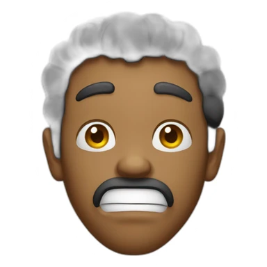 Sarcastic face emoji sticker