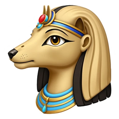 taştan yapılmıs Egyptian heykel sticker