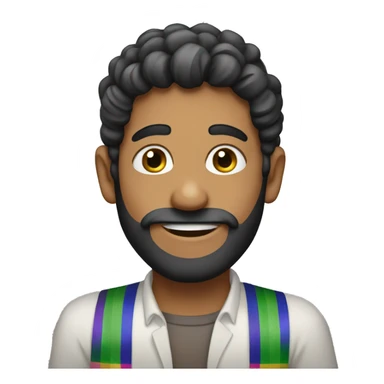 jew celebrating pride month sticker