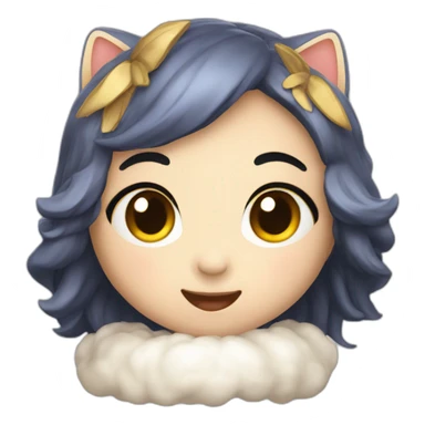 Chat kawaii chaque année sticker